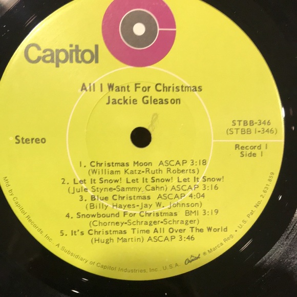 Vintage Holiday Music double album Jackie Gleason - All I Want for Christmas - Picture 4 of 7